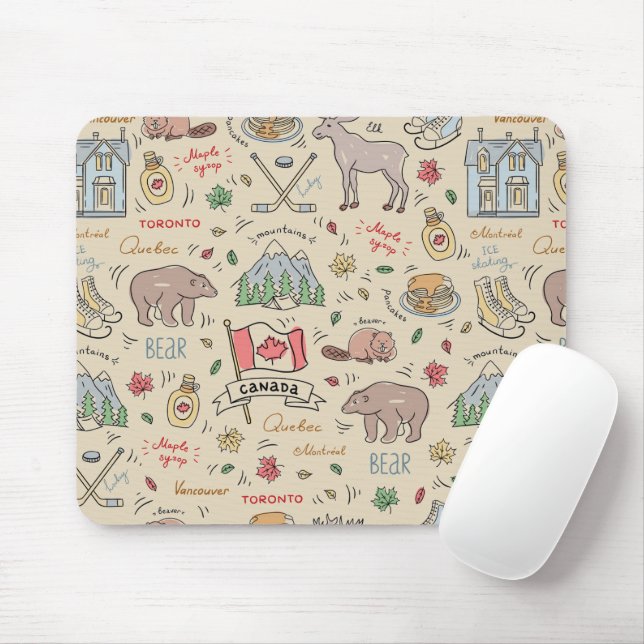 Canadian Doodles Mouse Mat (With Mouse)