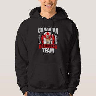 Canadian Drinking Team   Canada Flag Beer Party   Hoodie