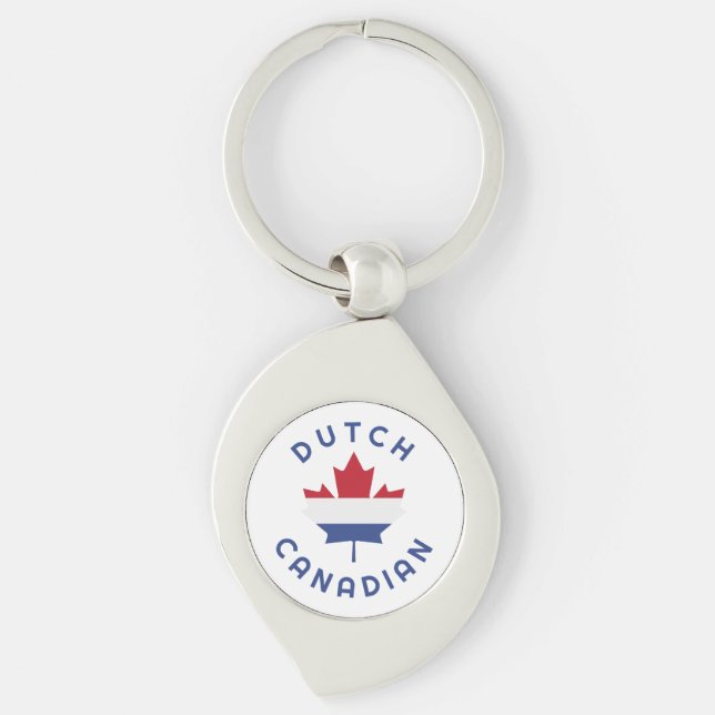 Canadian Dutch Roots  Key Ring (Front)