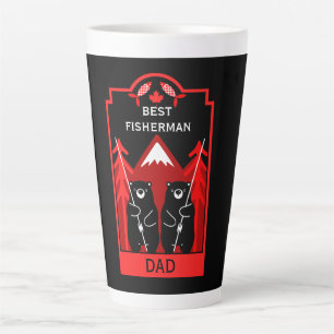 Canadian Editable Fishing Latte Mug