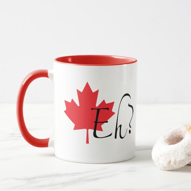 CANADIAN EH? COMBO MUG (With Donut)