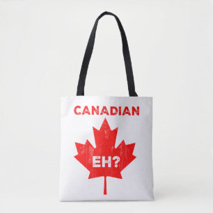 Canadian Eh? Maple Leaf Tote Bag