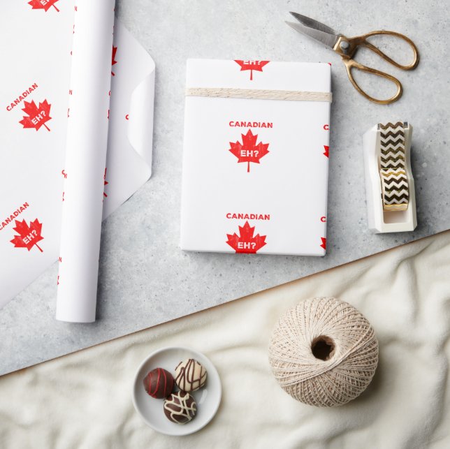 Canadian Eh? Maple Leaf Wrapping Paper (Crafts)