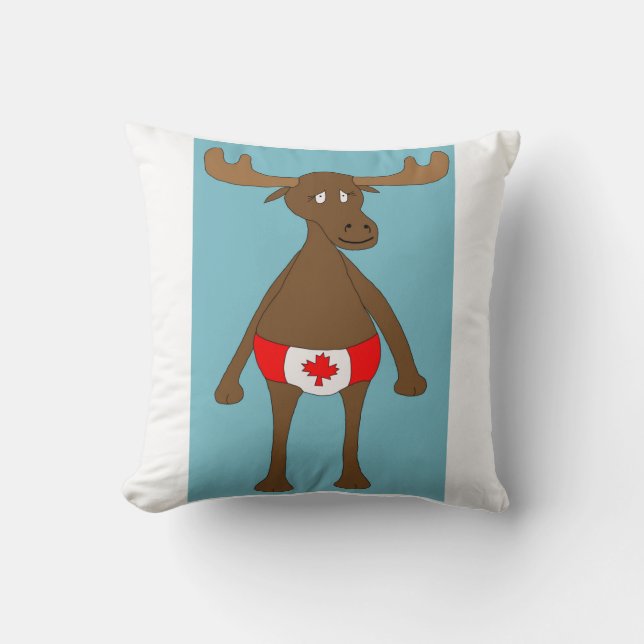 Canadian, Eh? Moose Cushion (Front)
