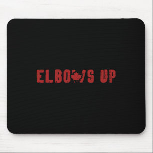 Canadian Elbows Up Hockey Canada Maple Leaf Men Wo Mouse Mat