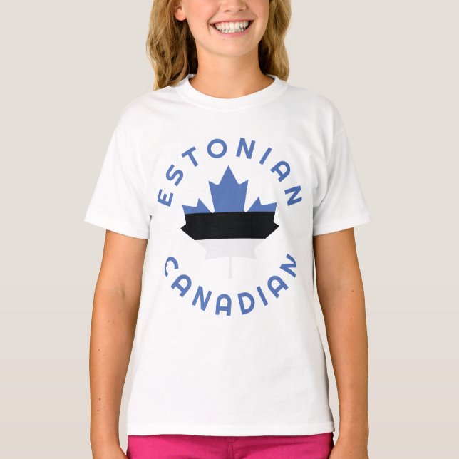 Canadian Estonian  Roots  T-Shirt (Front)