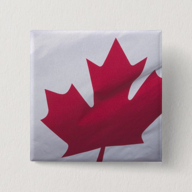 Canadian Flag. 15 Cm Square Badge (Front)