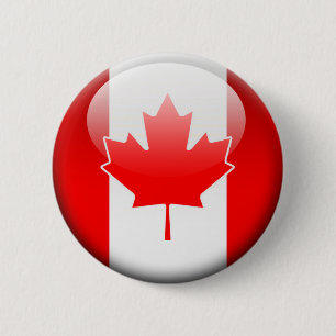 Canadian Flag 2.0 6 Cm Round Badge