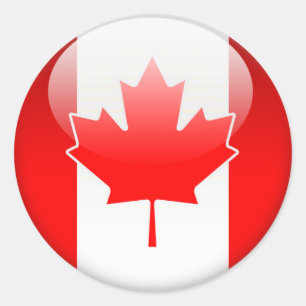 Canadian Flag 2.0 Classic Round Sticker
