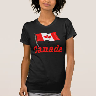 Canadian Flag and Text T-Shirt