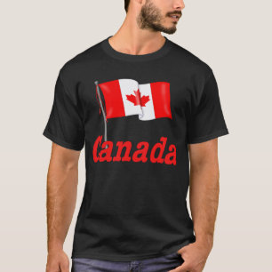 Canadian Flag and Text T-Shirt