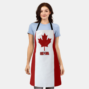 Canadian flag apron