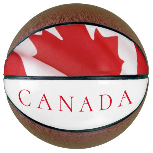 Canadian flag basketball