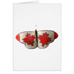 Canadian Flag Butterfly Design