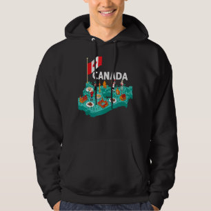 Canadian Flag Canada Day Maple Leaf National Count Hoodie