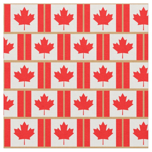 Canada Fabric Canada Flag Fabric Customised Fabric Zazzle.co.uk
