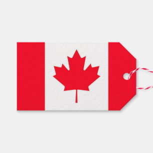 Canadian flag. CANADA. Gift Tags