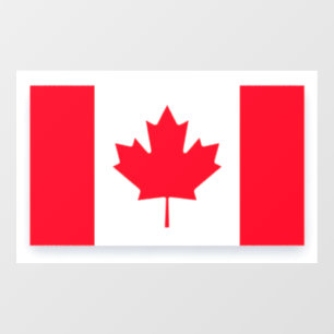 Canadian flag. CANADA. Large Window Cling