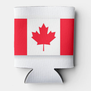 Canadian flag. CANADA. Patriotic. Can Cooler