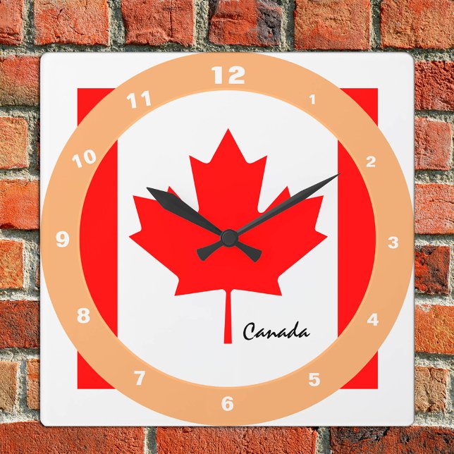 Canadian Flag, Canada trendy fashion /design clock (Creator Uploaded)