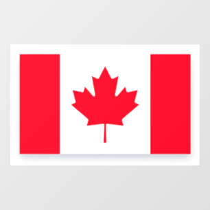 Canadian flag. CANADA. Window Cling