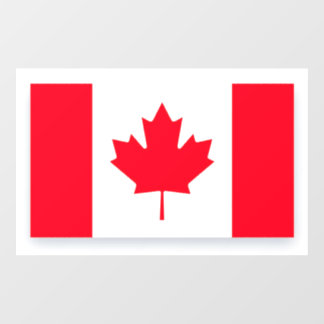 Canadian flag. CANADA. Window Cling