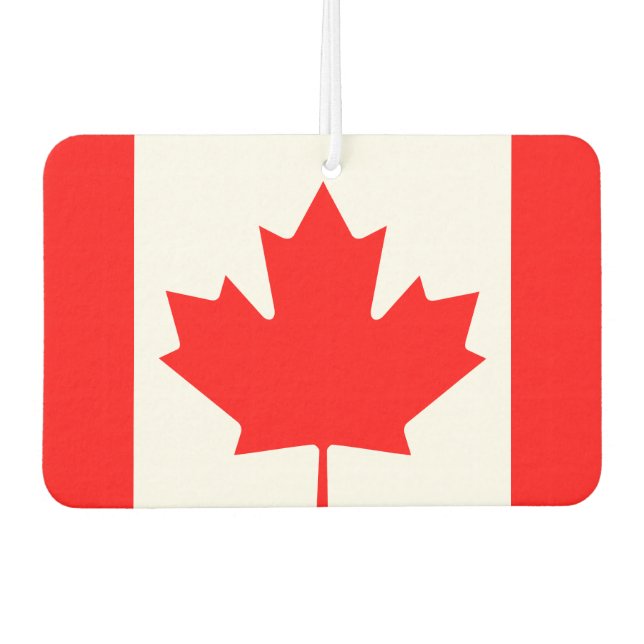 Canadian flag car air freshener (Front)