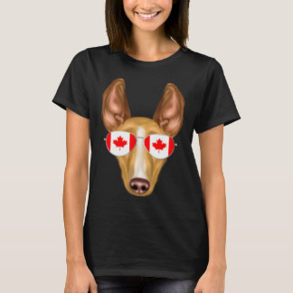 Canadian Flag Cirnechi dellu2019Etna Dog Canada Po T-Shirt
