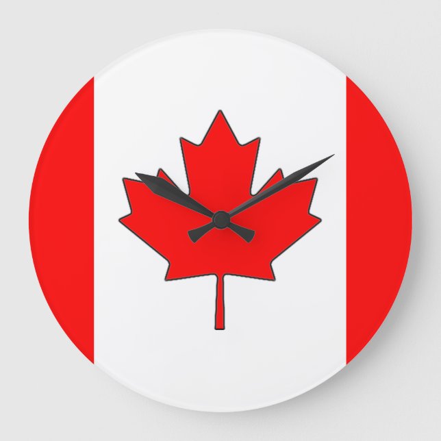 Canadian Flag Clock (Front)