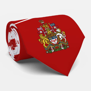 Canadian Flag & Coat of Arms, Canada Tie
