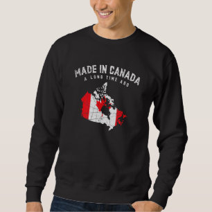 Canadian Flag Country Maple Leaf Map Canada Sweatshirt