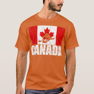 Canadian Flag Curling for Canada Day Curler Gift T-Shirt