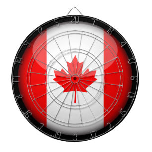 Canadian Flag & Darts - sports game board /Canada Dartboard