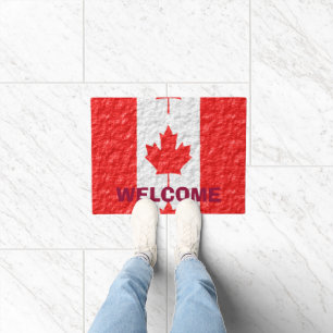 Canadian Flag Design Doormat