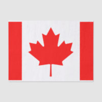 Canadian flag DIY gift wrapping tissue paper
