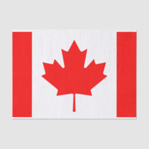 Canadian flag DIY gift wrapping tissue paper