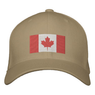 Canadian flag embroidered hat