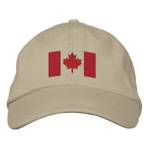 Canadian Flag Embroidery Embroidered Hat