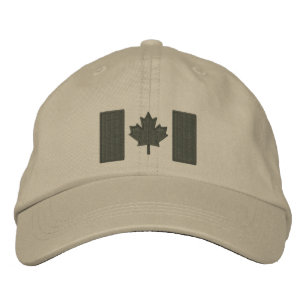 Canadian Flag Embroidery Embroidered Hat