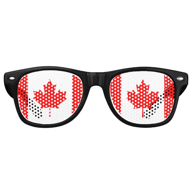 Canadian Flag Fun Party Shades (Front)