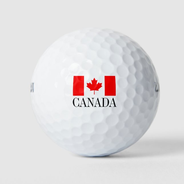 Canadian flag golf ball set | Canada pride (Front)