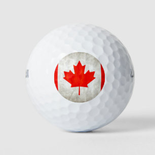Canadian Flag Golf Balls