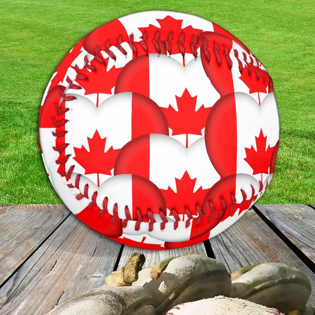Canadian Flag, Hearts - Baseballs, Love Canada Baseball (Creator Uploaded)