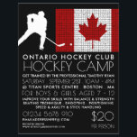 Canadian Flag, Hockey Player, Camp Advertising Flyer<br><div class="desc">Canadian Flag,  Hockey Player,  Camp Advertising Flyers By The Business Card Store.</div>