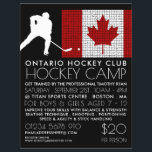 Canadian Flag, Hockey Player, Camp Advertising Flyer<br><div class="desc">Canadian Flag,  Hockey Player,  Camp Advertising Flyers By The Business Card Store.</div>