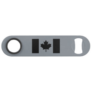 Canadian Flag in Black