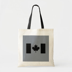 Canadian Flag in Black Decor Tote Bag
