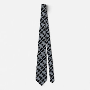 Canadian Flag in Black Design Tie