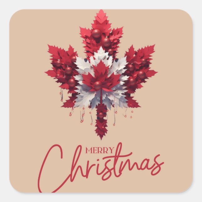 CANADIAN FLAG INSPIRED STICKER (Front)