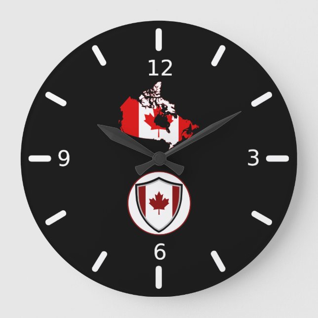Canadian flag large clock (Front)